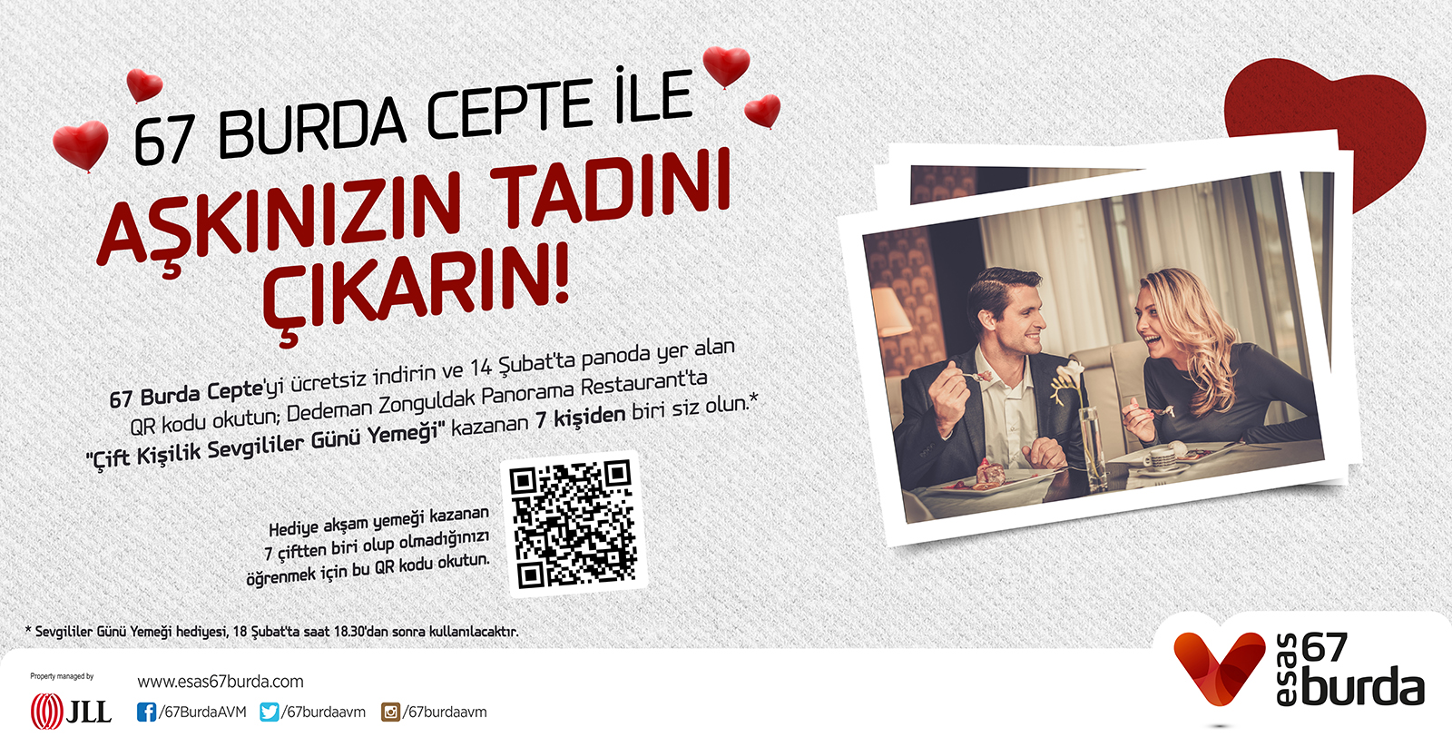 67 Burda çiftlere şık bir yemek kazandırdı