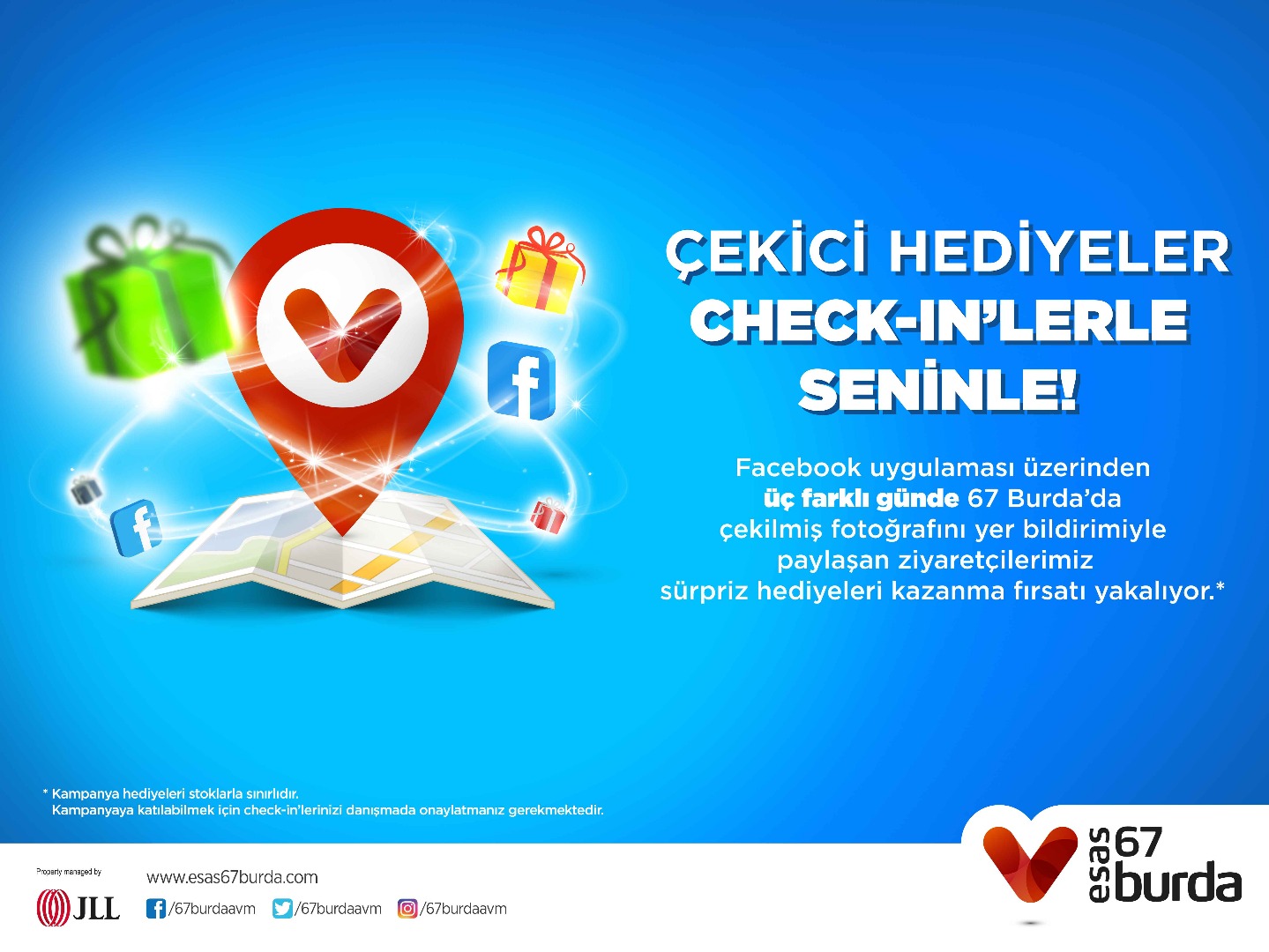 Check-in yapan kazanıyor!