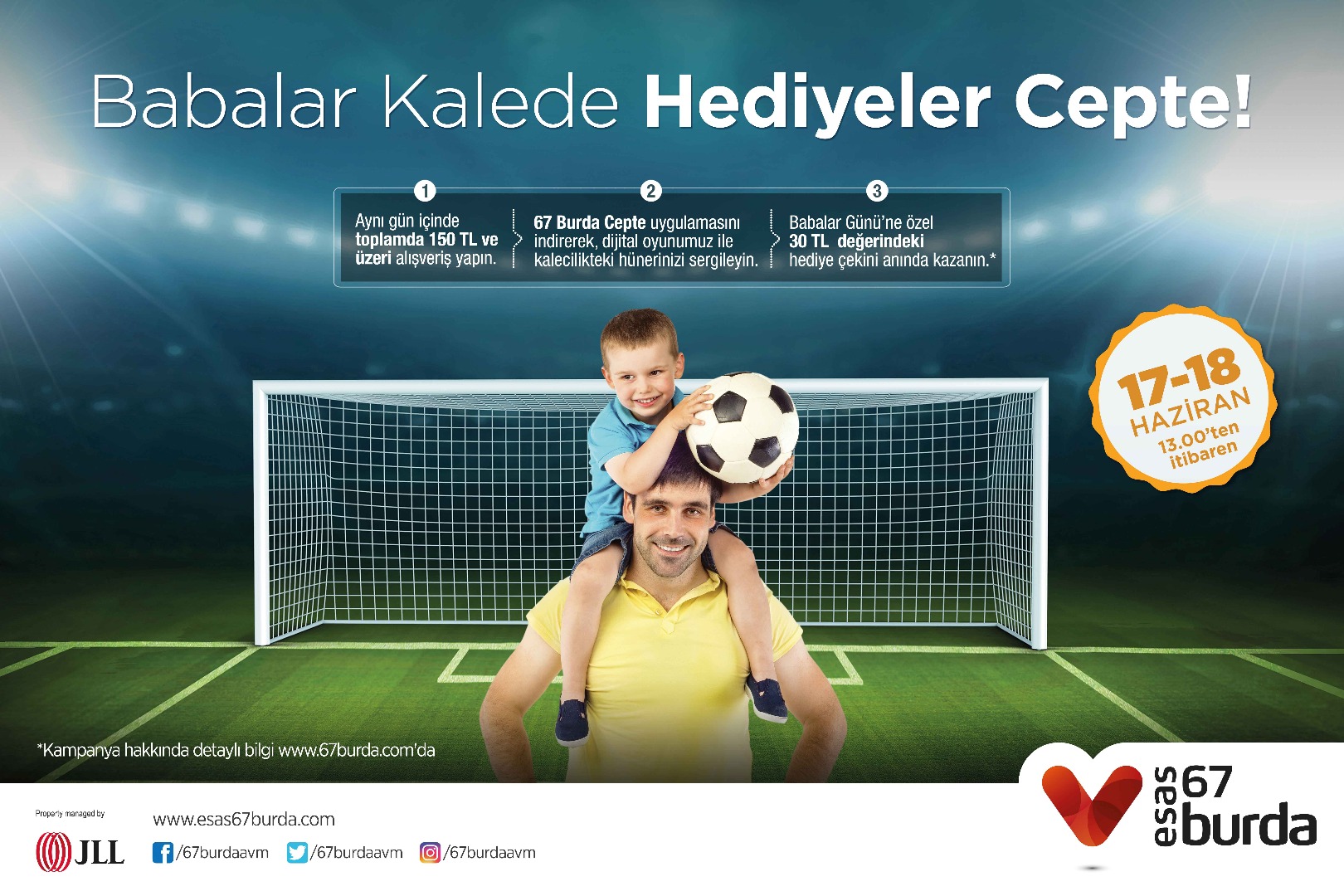 Babalar kalede hediyeler cepte