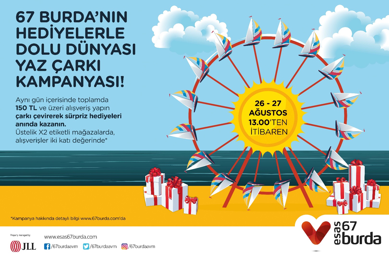 67 Burda’nın hediyelerle dolu yaz çarkı kampanyası!