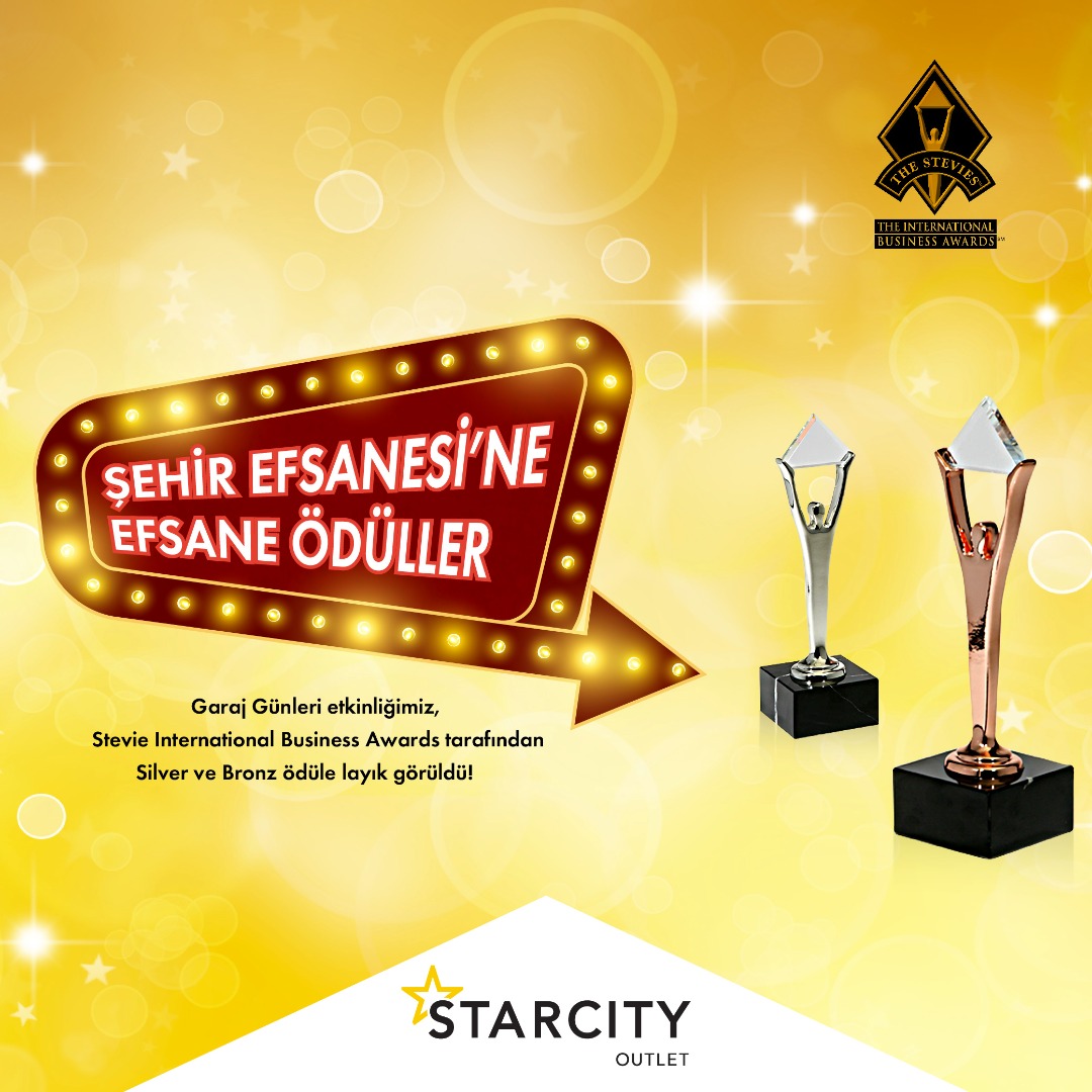 Starcity'ye Stevie International’den iki ödül birden