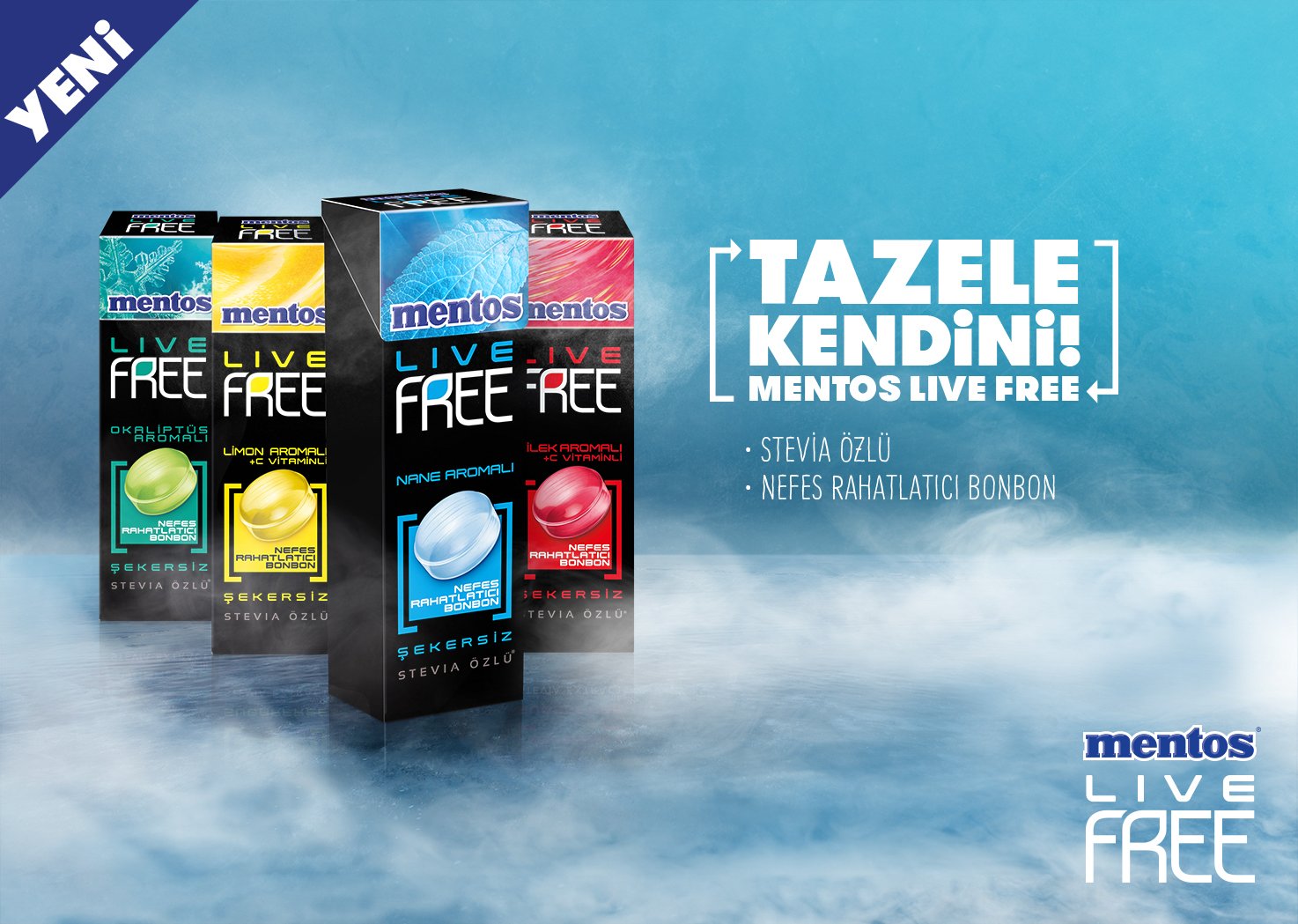 Mentos Live Free ile tazele kendini!