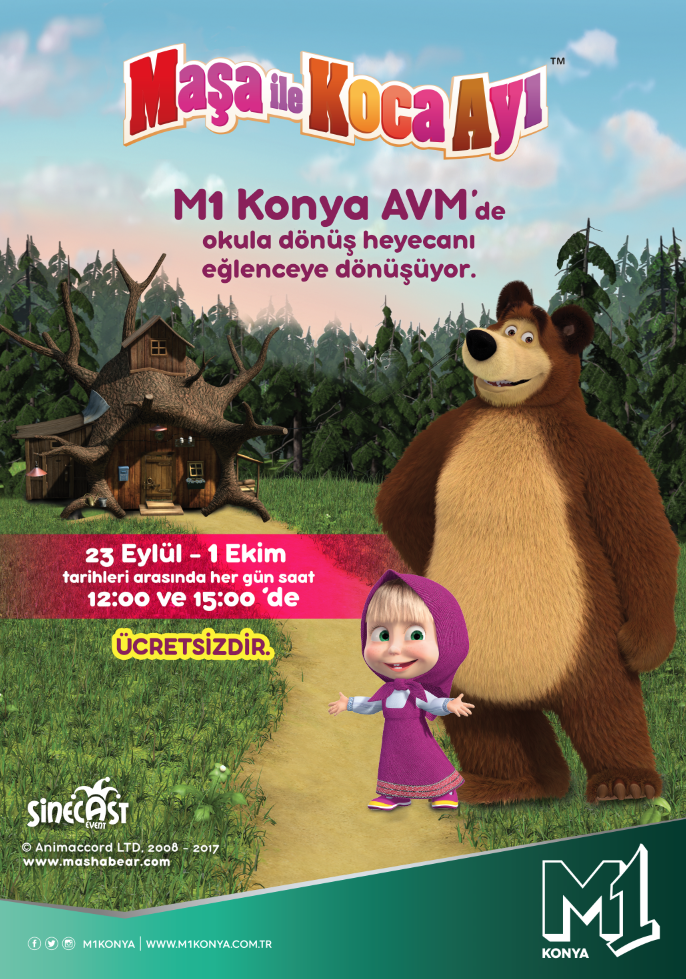 Maşa ile Koca Ayı M1 Konya AVM’de