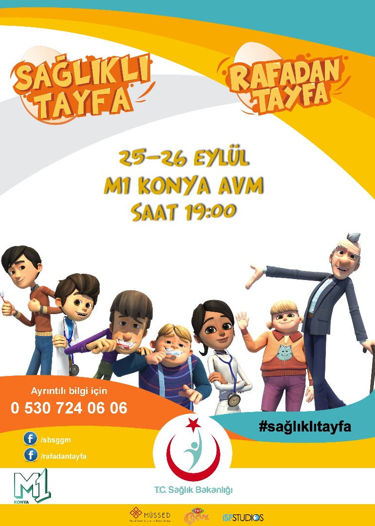 M1 Konya AVM “Sağlıklı Tayfa, Rafadan Tayfa” müzikalini ağırlayacak