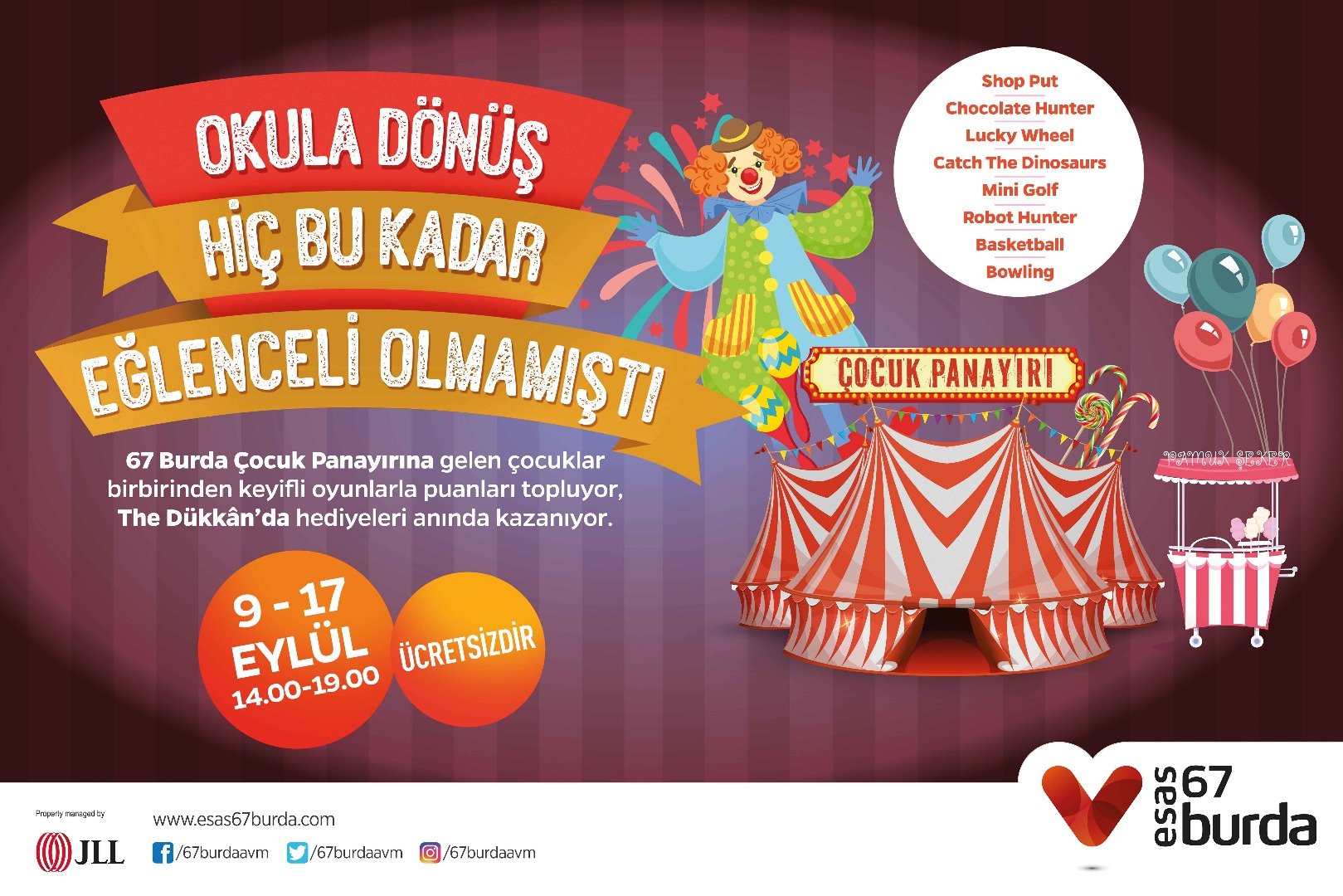 Okula dönüş 67 Burda’da eğlenceli olacak