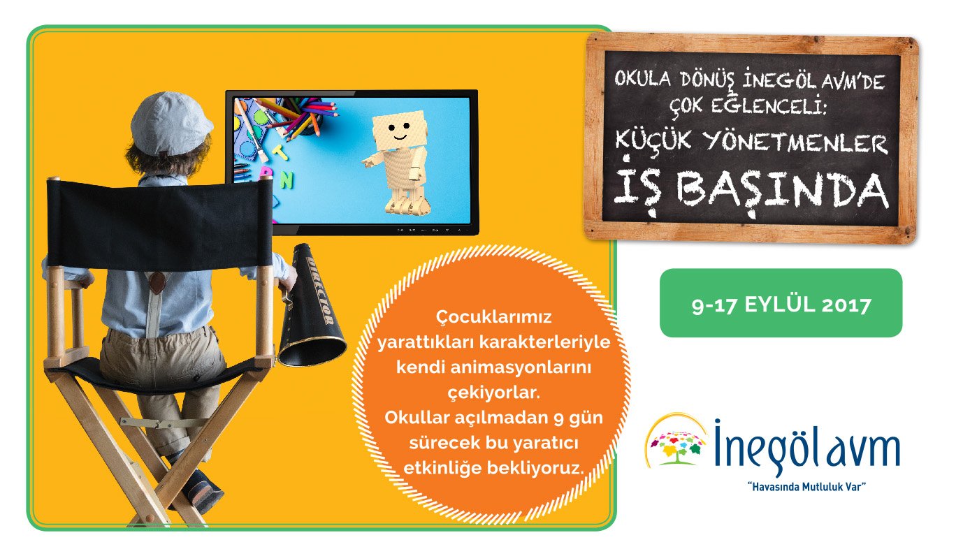 İngöl AVM minik yönetmenleri ağırlayacak