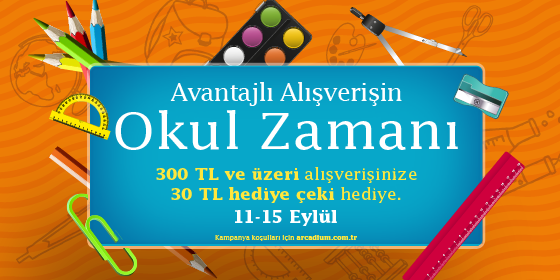 Arcadium’da okul sevinci!