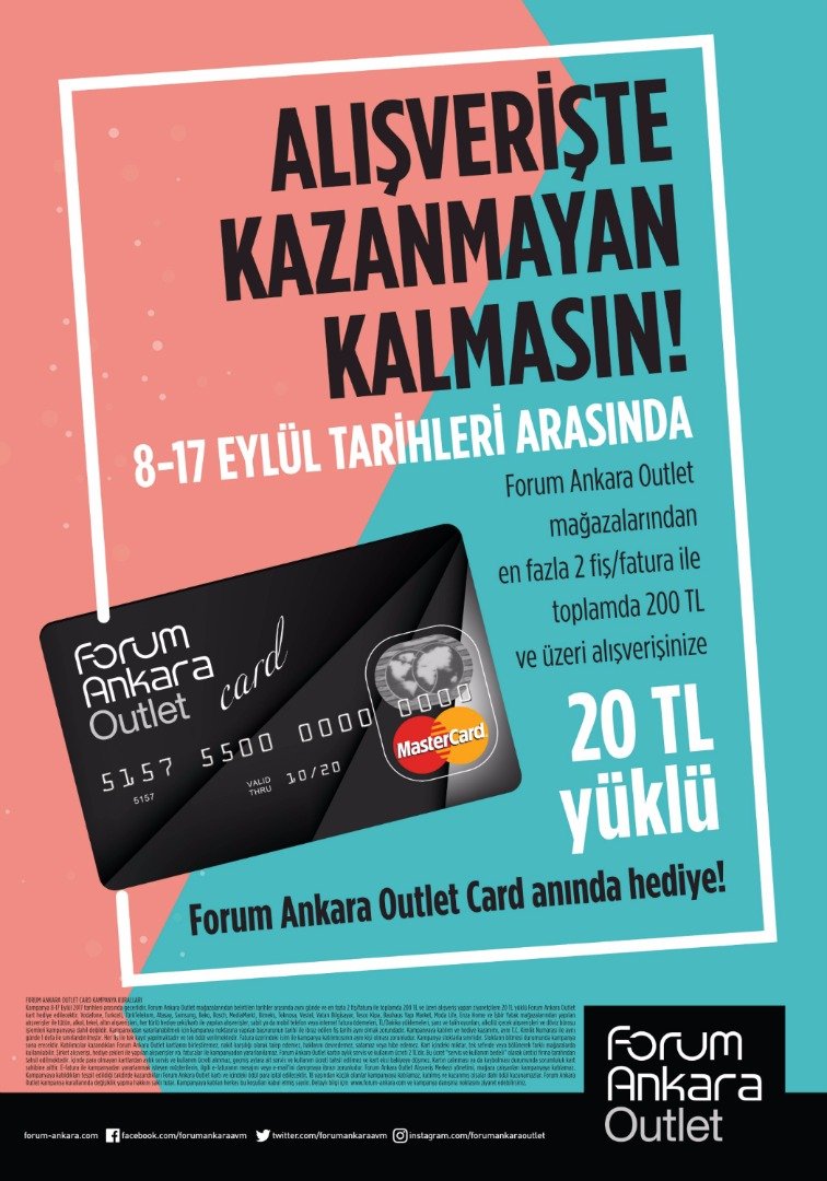 Forum Ankara alışverişleriyle herkes kazanacak