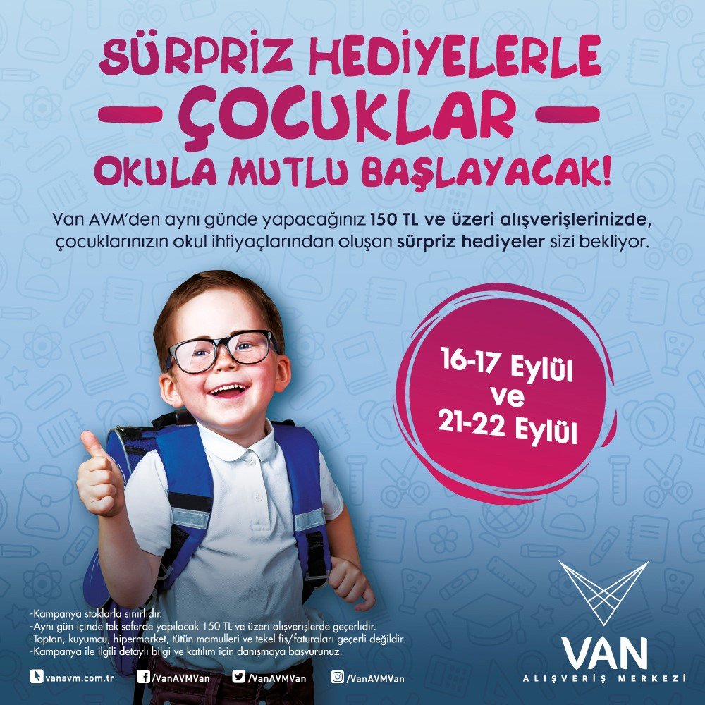 Van AVM’den kaçırılmayacak okula dönüş kampanyası