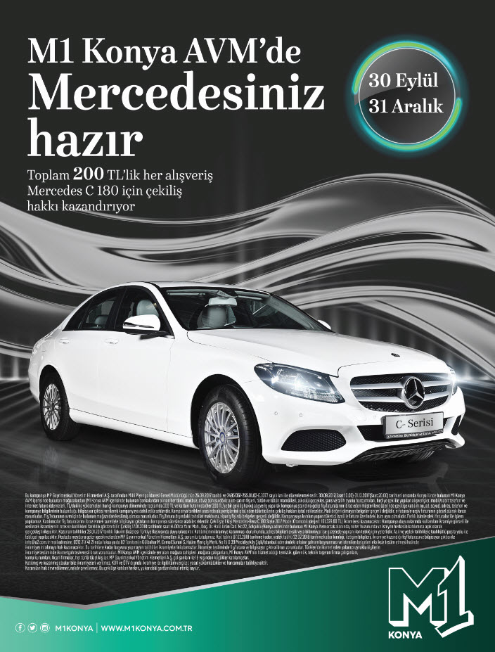 M1 Konya’da Mercedes’iniz hazır
