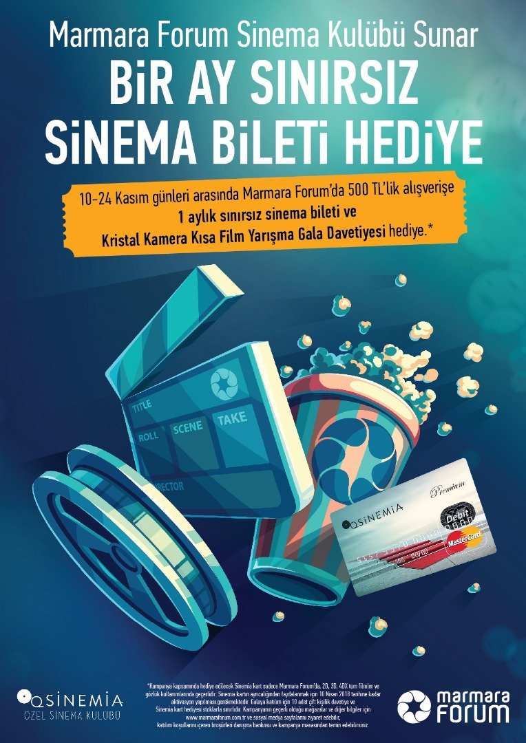 Marmara Forum Sinema Kulübü’nde sinema sınırsız