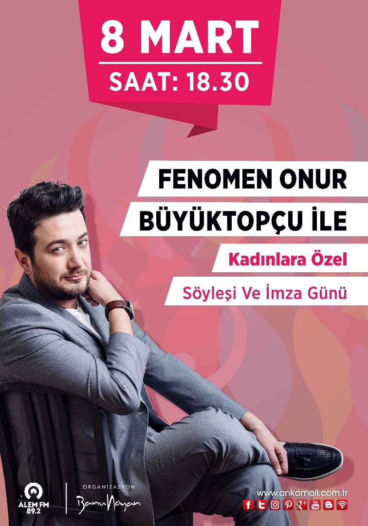 Onur Büyüktopçu 8 Mart’ta AnkaMall’da sevenleriyle buluşuyor