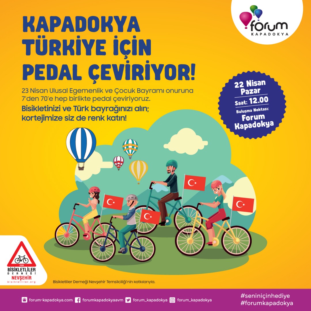Forum Kapadokya, Bisikletliler Derneği’yle el ele