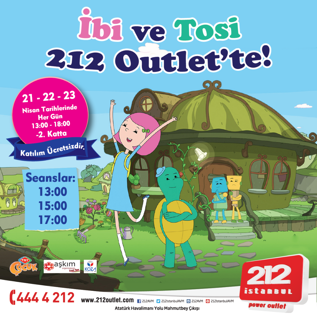 Minikler 212’de İbi ve Tosi’yle eğlenecek