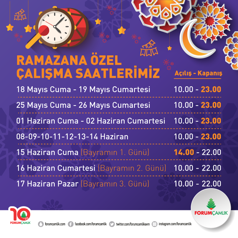 Ramazan’ın tatlı ezgileri, Forum Çamlık’ta hayat bulacak