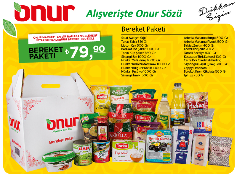 Ramazan sofralarına bereket Onur’la geliyor