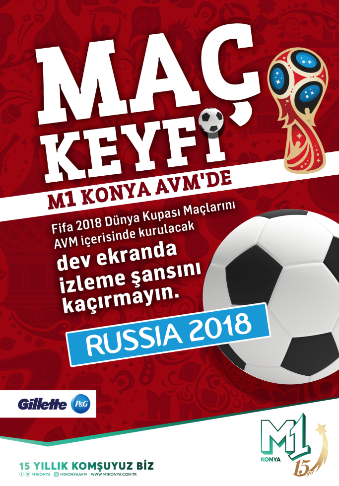 Dünya Kupası heyecanı M1 Konya AVM’de