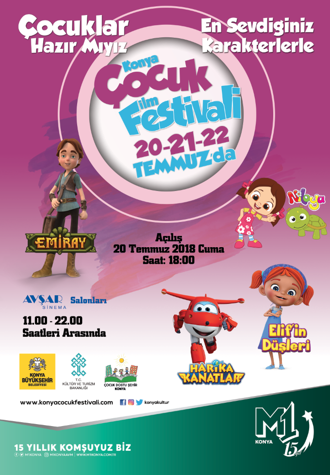 Konya Çocuk Film Festivali’nin adresi M1 Konya