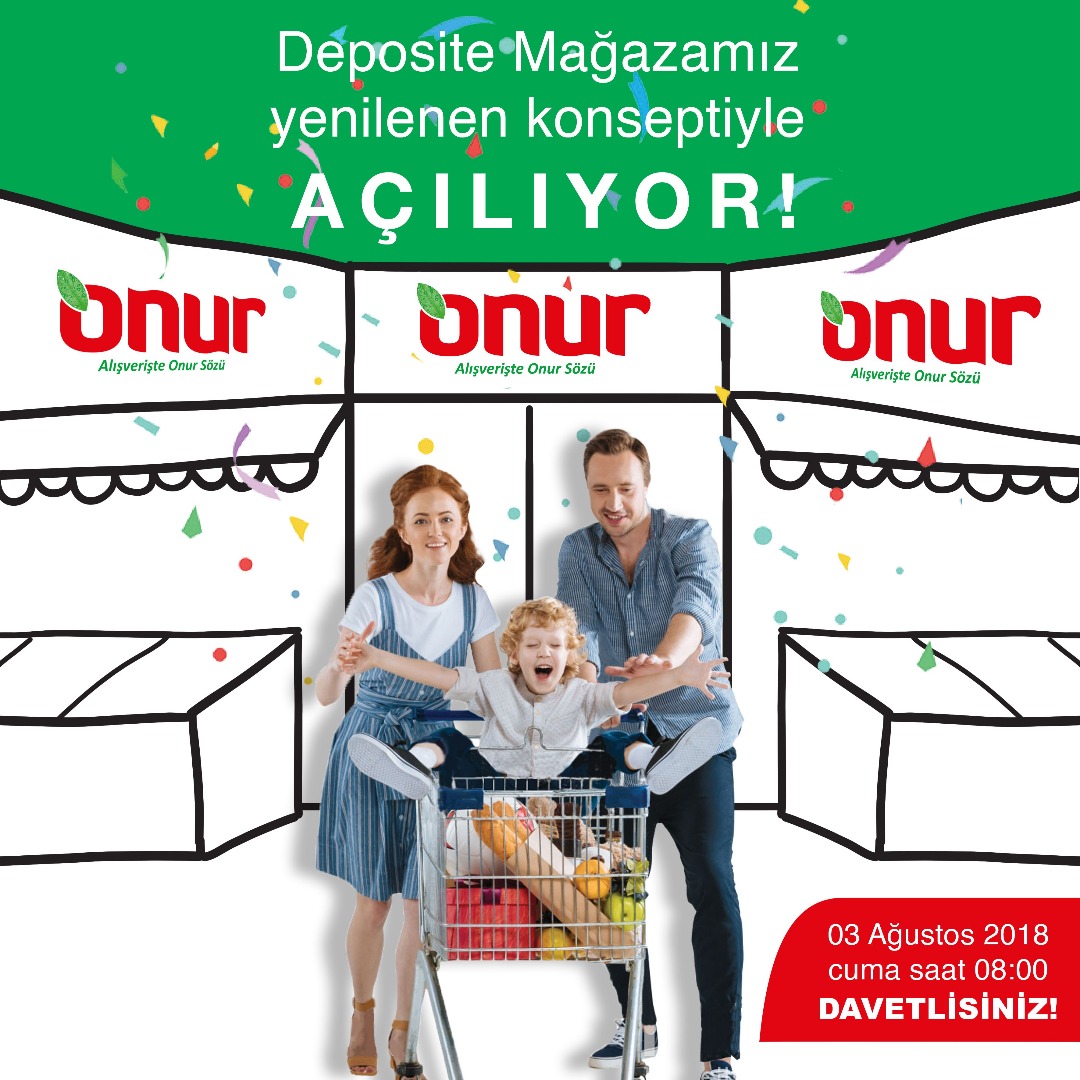 Onur’un yenilenen mağazası hizmete açılıyor