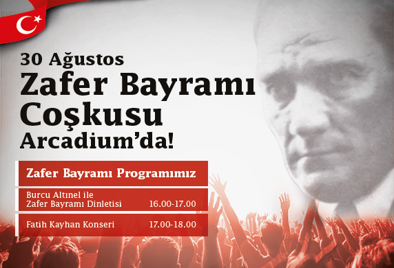 Arcadium’da zafer konseri!