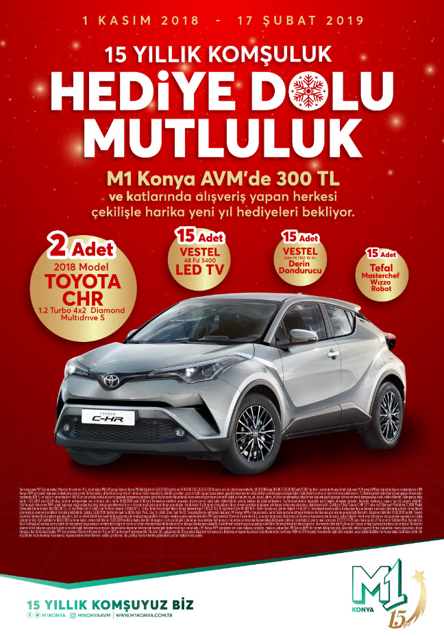 M1 Konya AVM "Hediye Dolu Mutluluk" sunacak