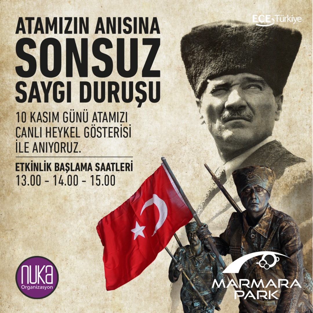 Marmara Park 10 Kasım’ı canlı heykel gösterisiyle anacak