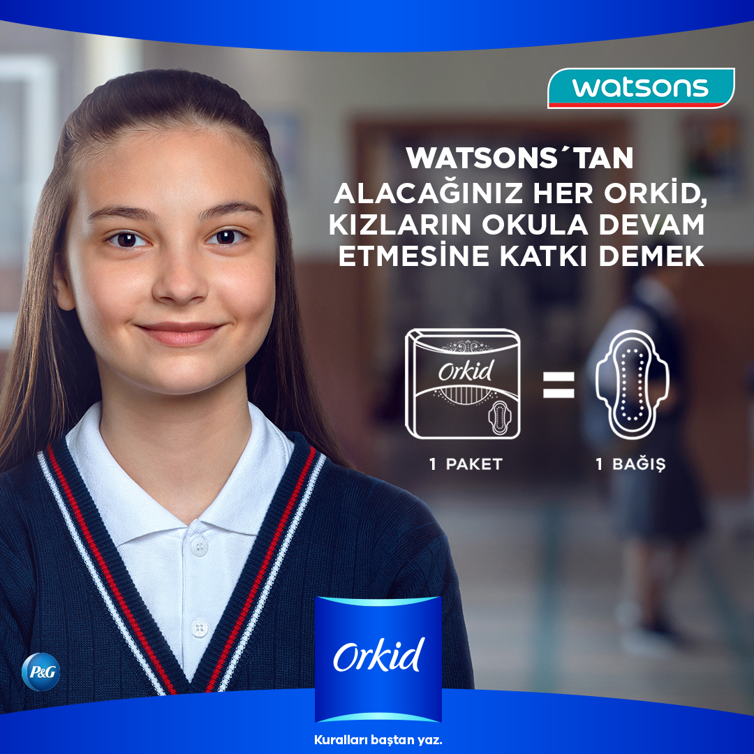 Kızların okuması için Watsons ve Orkid birlikte hareket ediyor