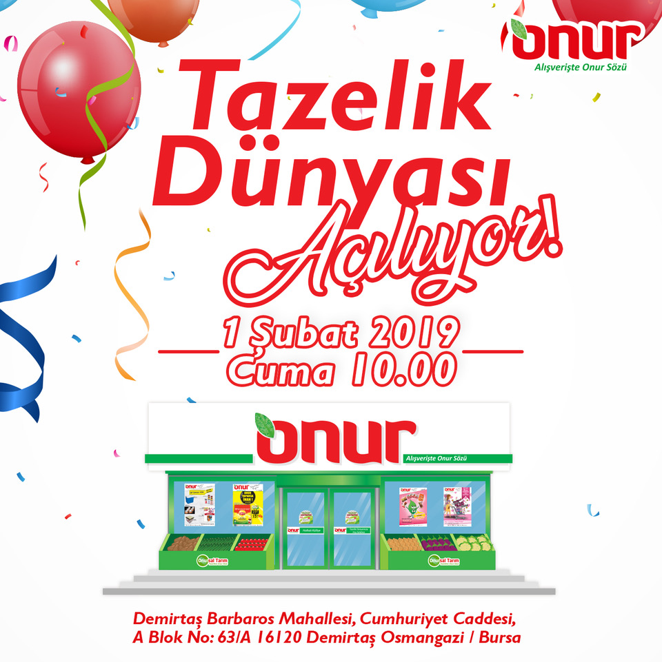 Onur Market Bursa zincirine yeni halka ekleyecek