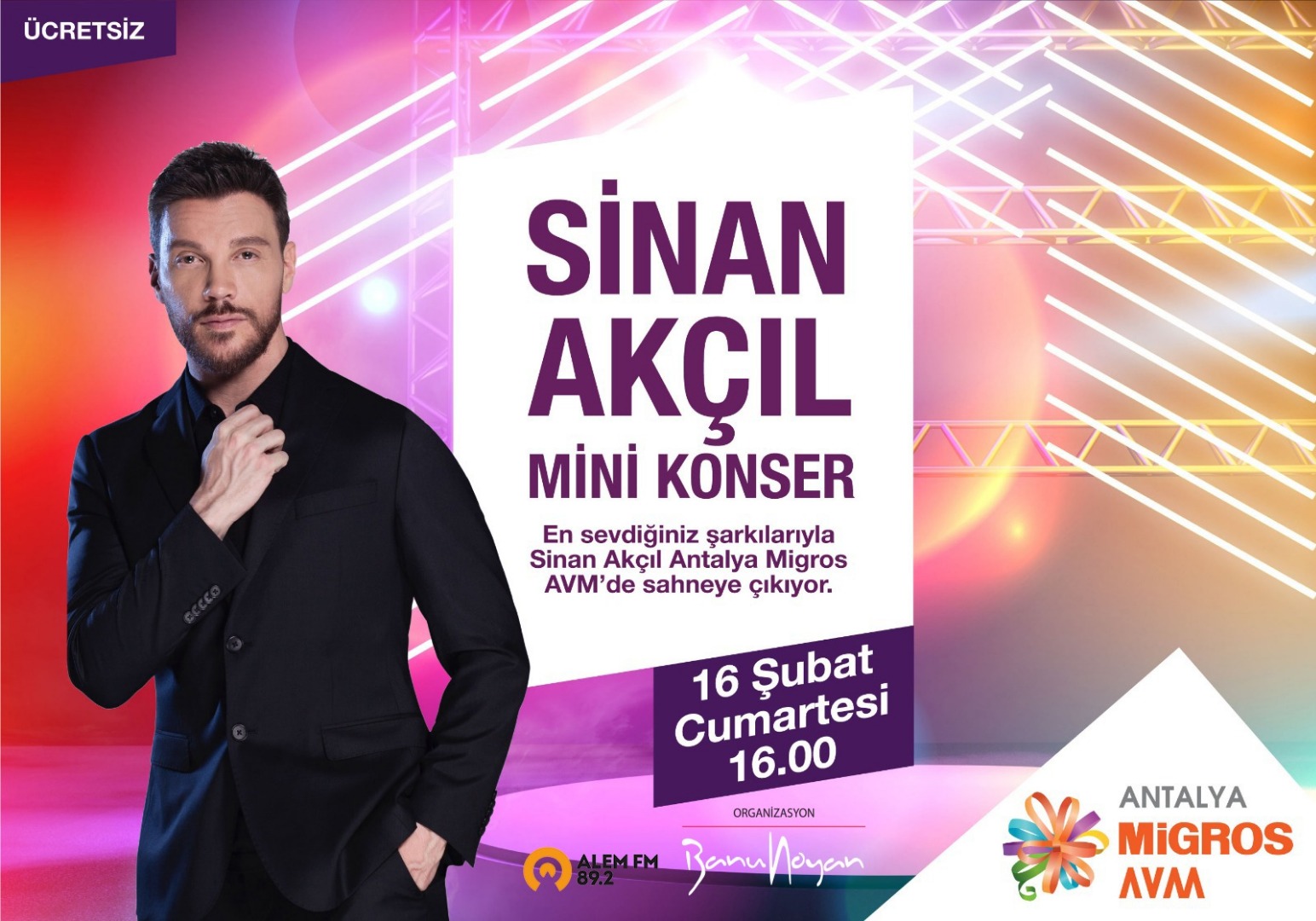Antalya Migros AVM'de Sinan Akçıl fırtınası esecek