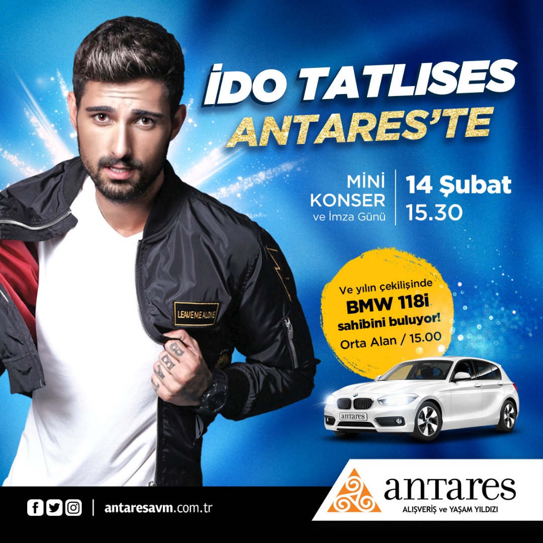 Antares’in Sevgililer Günü konuğu İdo Tatlıses