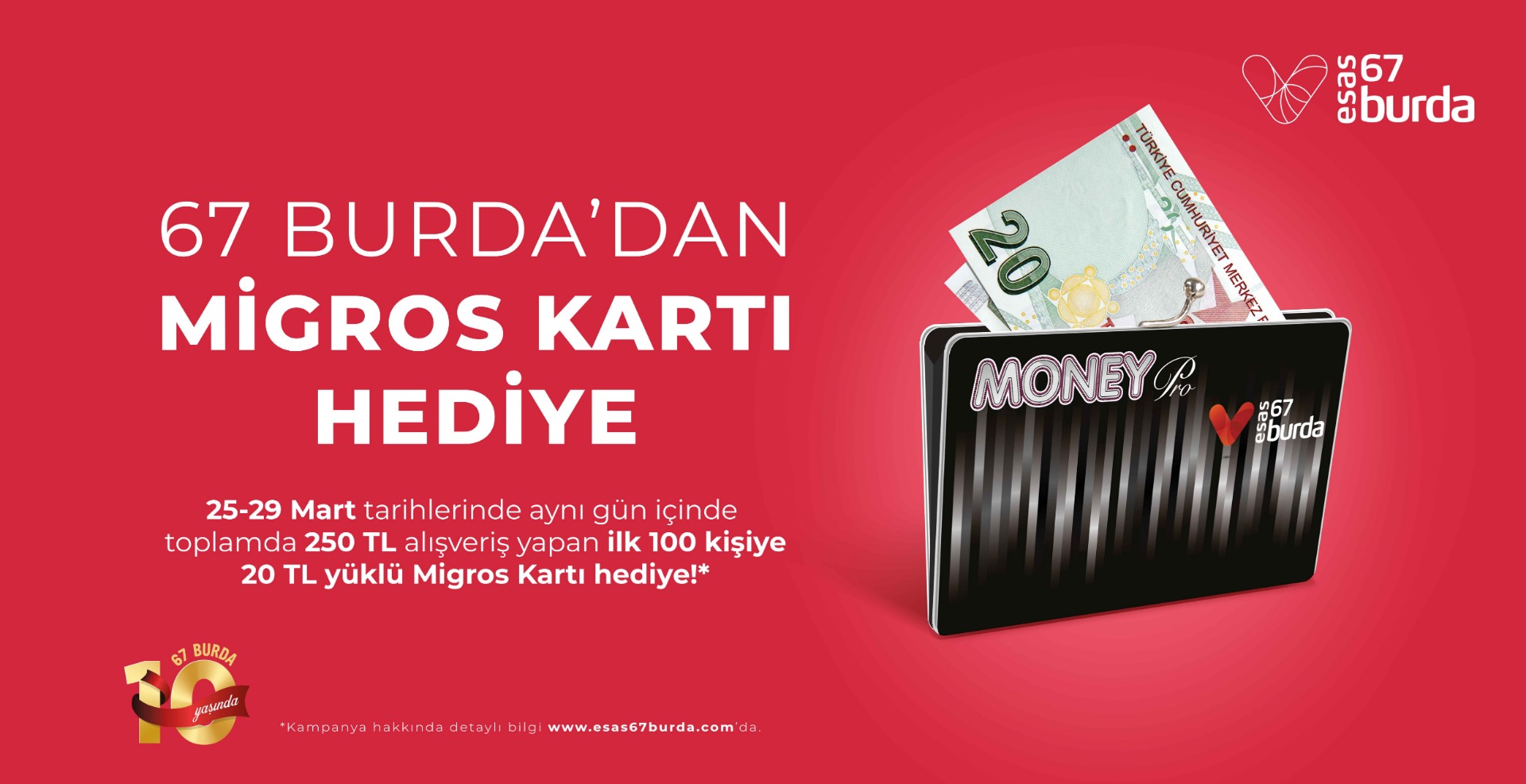 Esas 67 Burda AVM ve Migros’tan özel kampanya