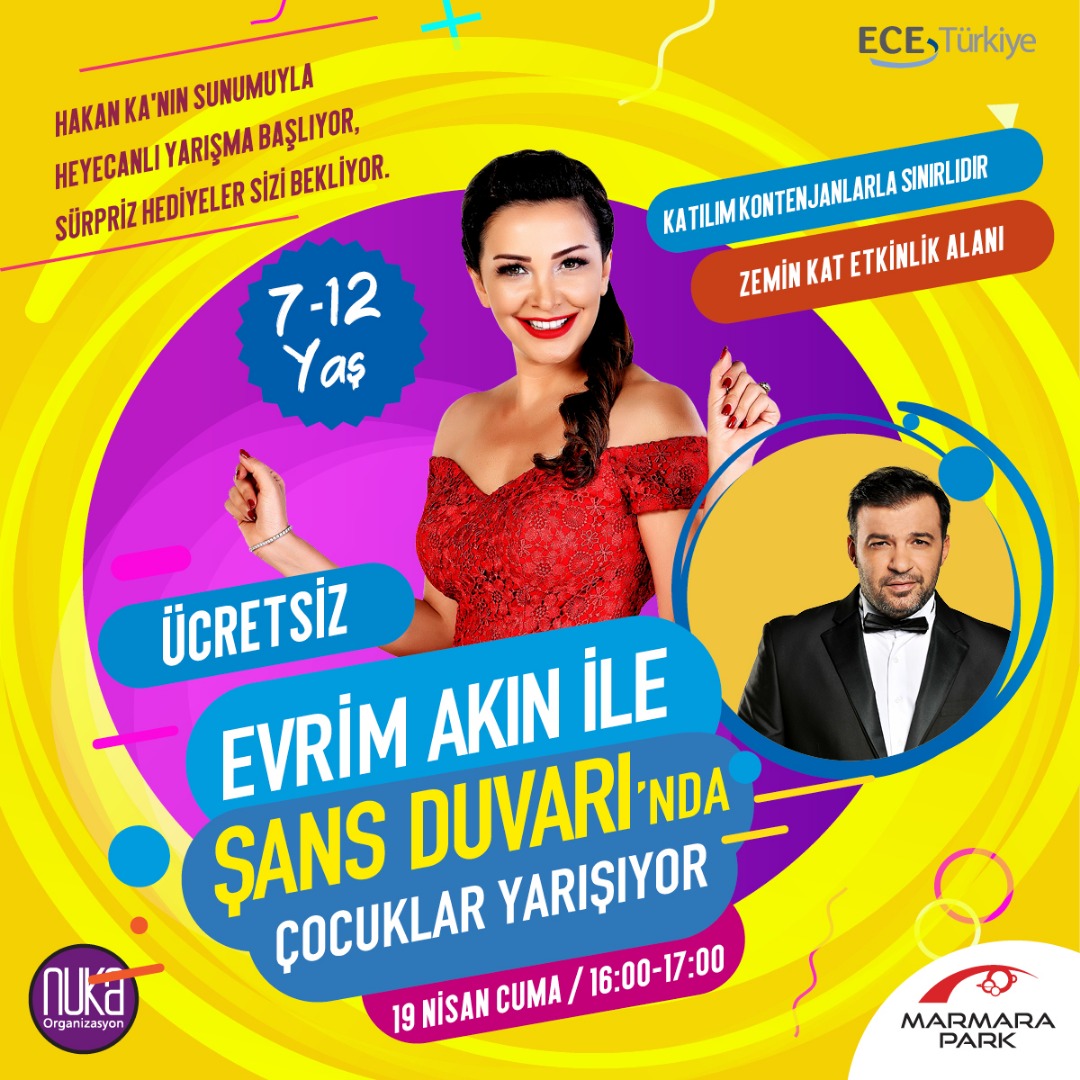 Marmara Park’ta minikler Evrim Akın’la buluşacak