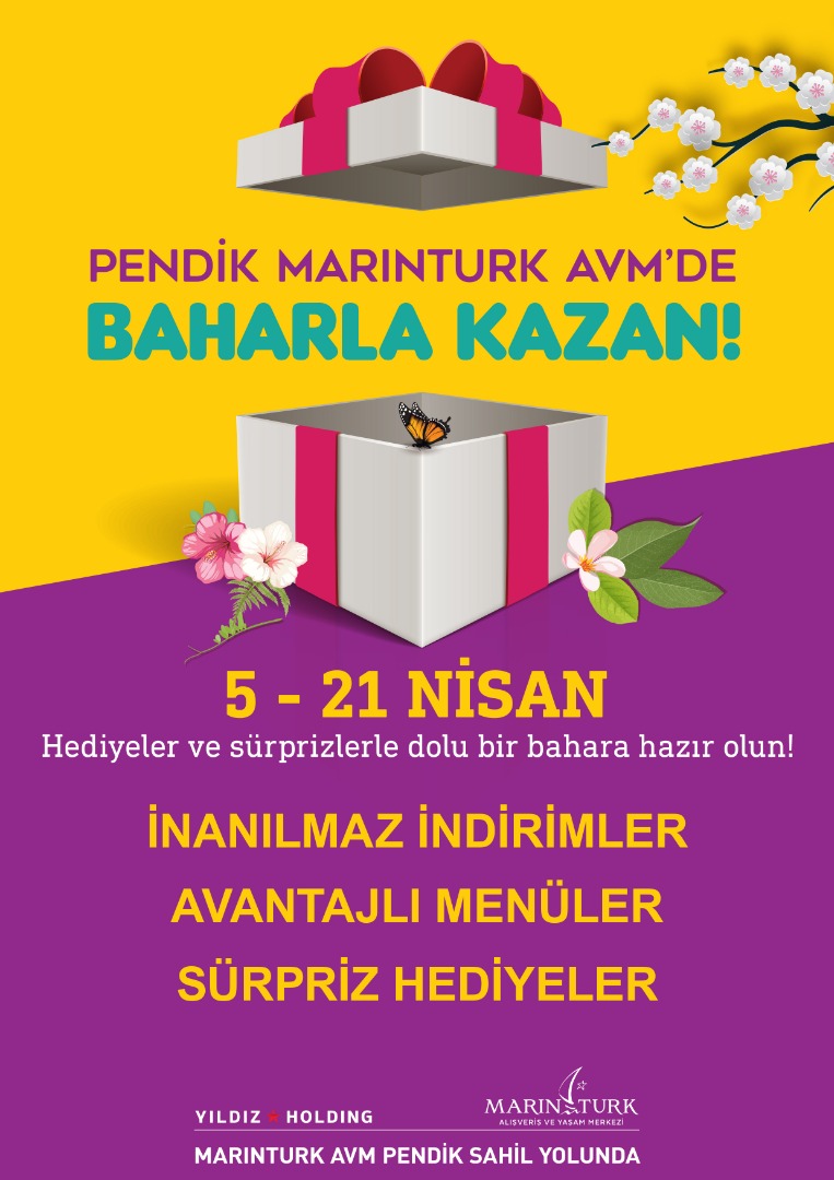 Pendik Marinturk AVM’de baharla kazan başlıyor