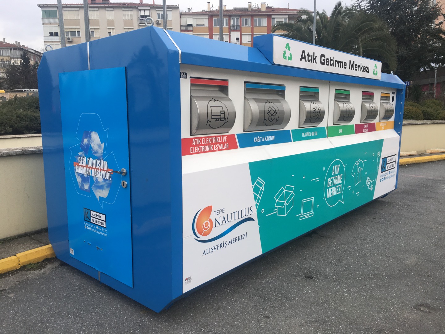 Kadıköy’ün ilk “Atık Getirme Merkezi” Tepe Nautilus’ta