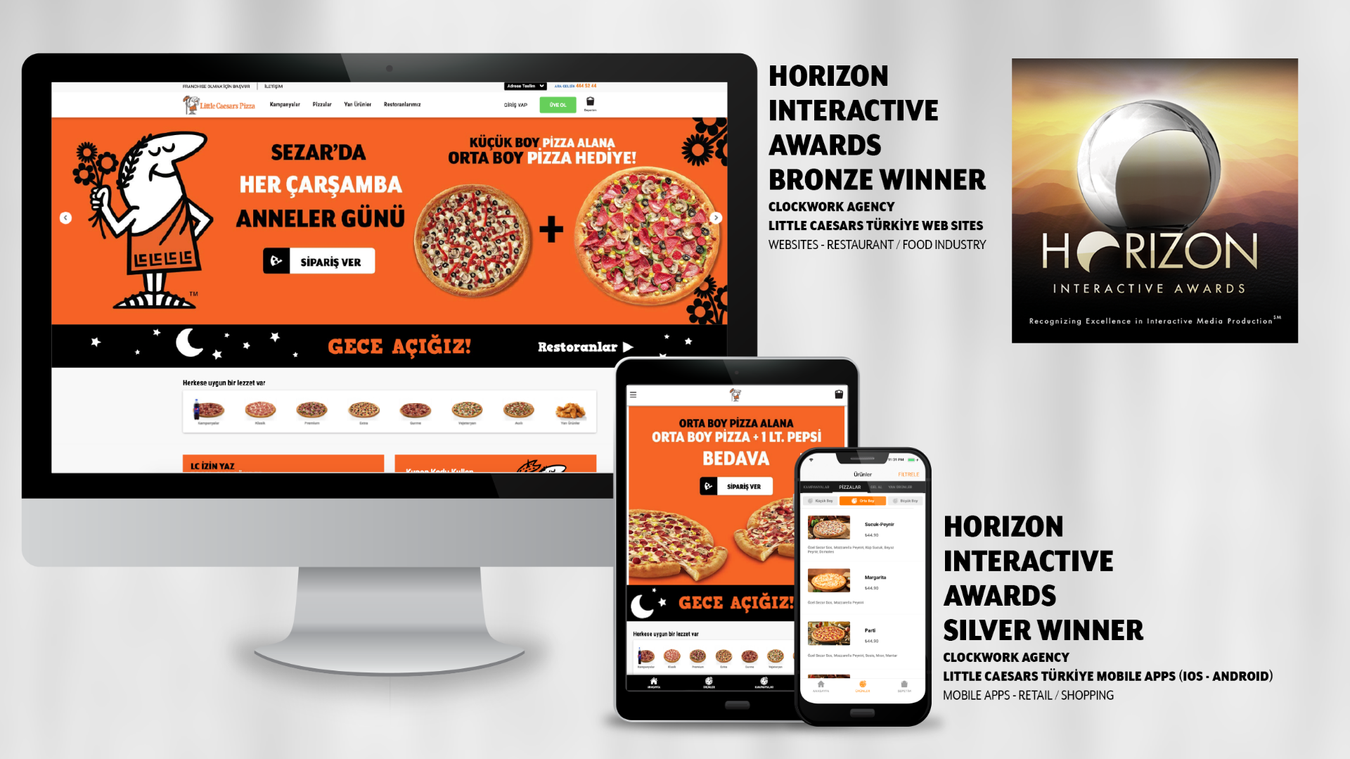Little Caesars Türkiye en iyiler arasından 2 ödülle döndü