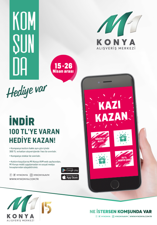 M1 Konya ziyaretçileri dijital bir kampanya düzenliyor