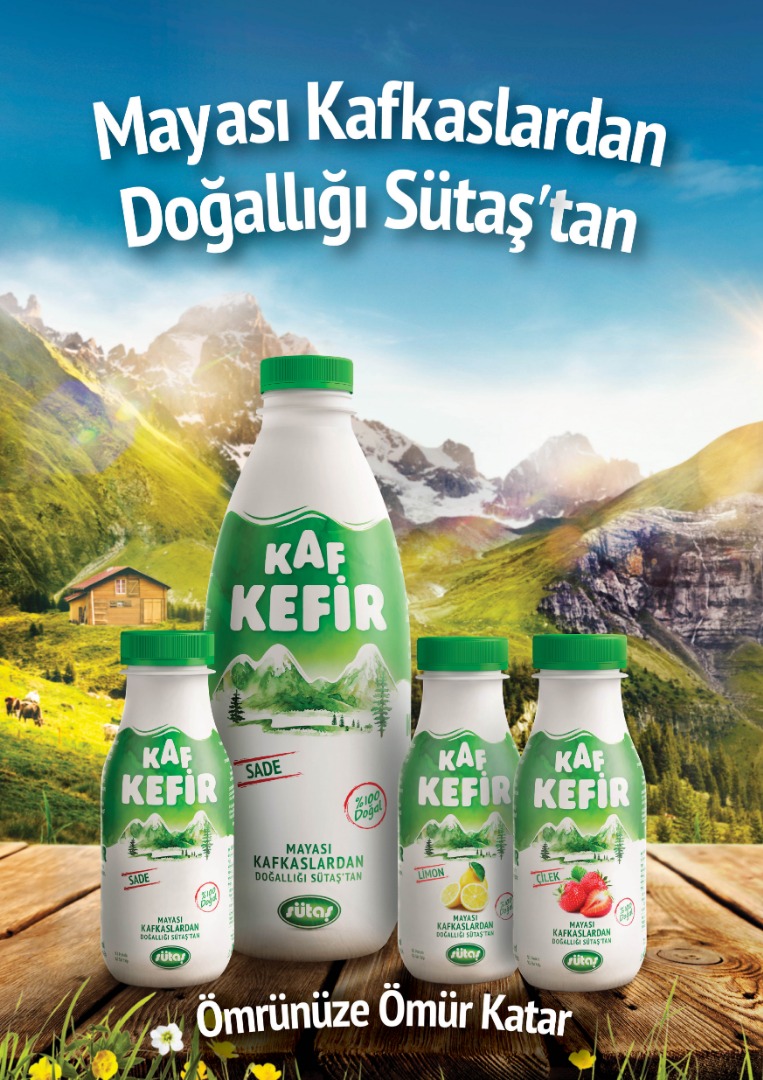 Sütaş Kaf Kefir çeşitleri raflara çıktı