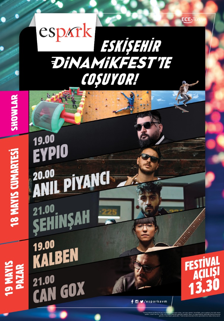 19 Mayıs Espark’ta “Dinamik” geçecek
