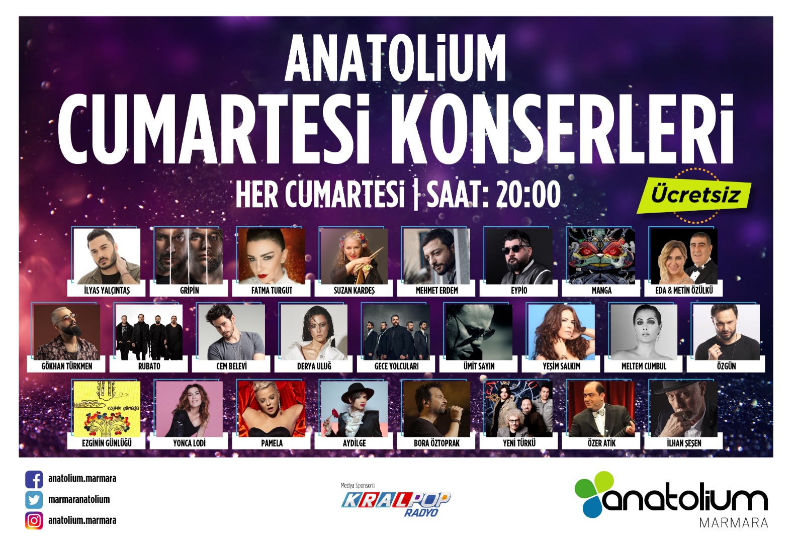 Anatolium Marmara İstanbul’u müziğe doyuracak