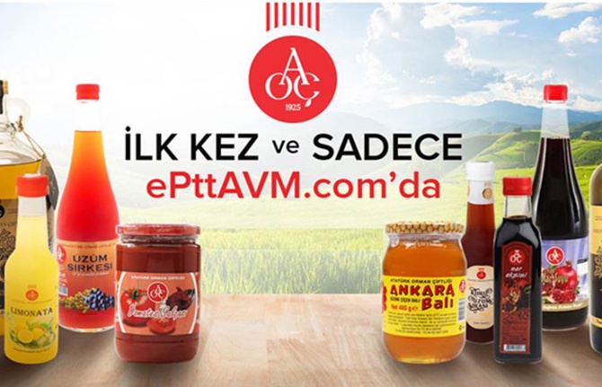 Atatürk Orman Çiftliği ürünleri e-PTTAVM’de satışta
