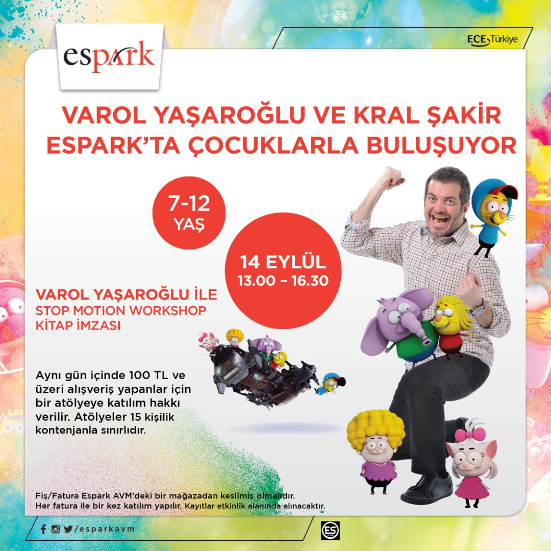 Espark ziyaretçileri Varol Yaşaroğlu’yla bir araya gelecek