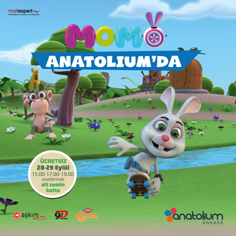 Anatolium Ankara’nın konuğu Akıllı Tavşan Momo olacak
