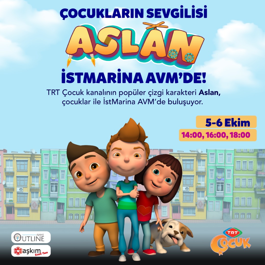 Çocukların kahramanı ‘Aslan’ İstMarina AVM’ye geliyor