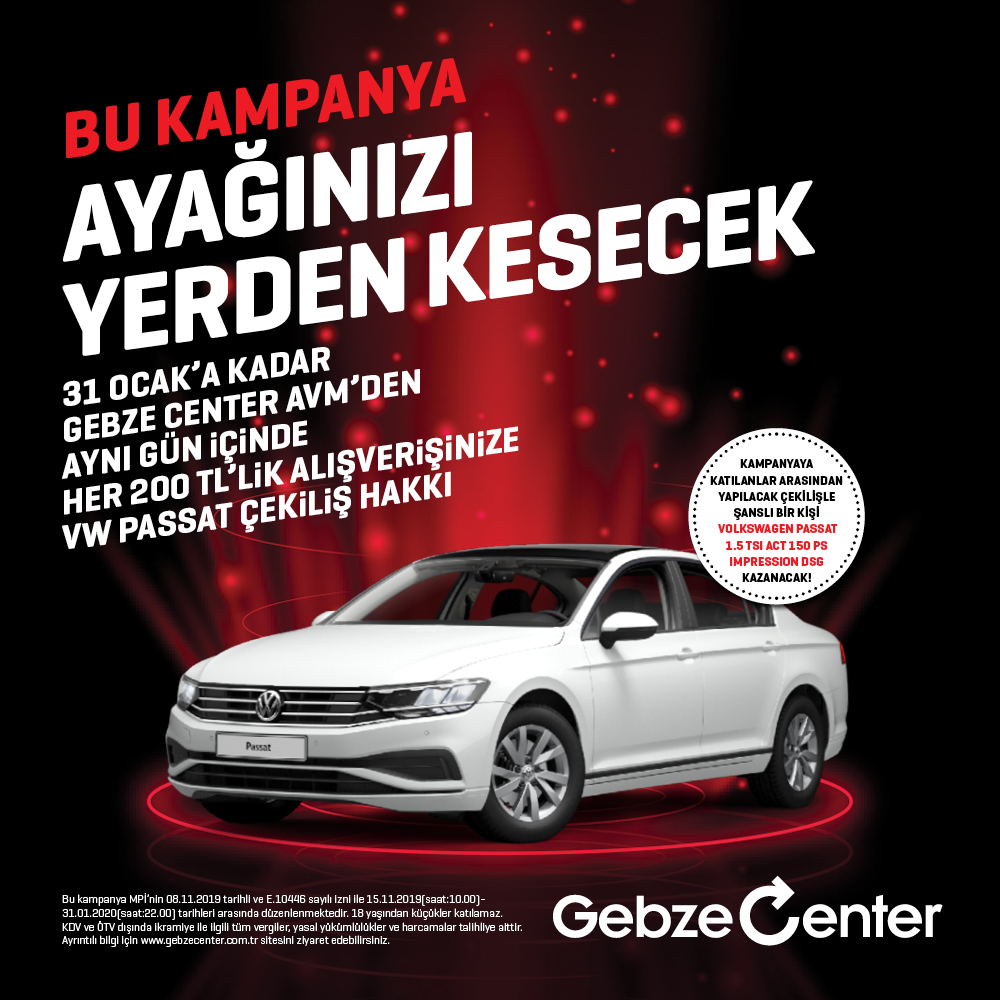 Gebze Center AVM'den efsane kampanya