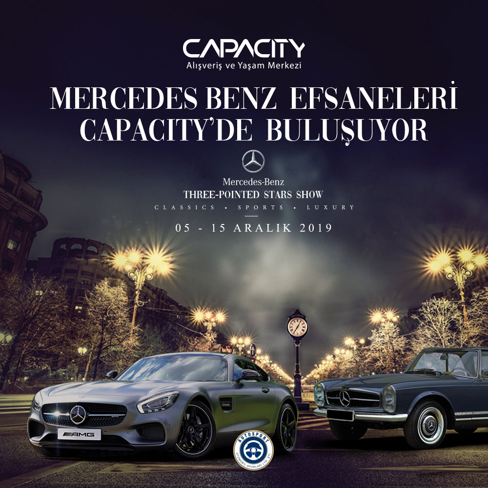 Capacity AVM’de Mercedes-Benz efsane otomobiller sergisi