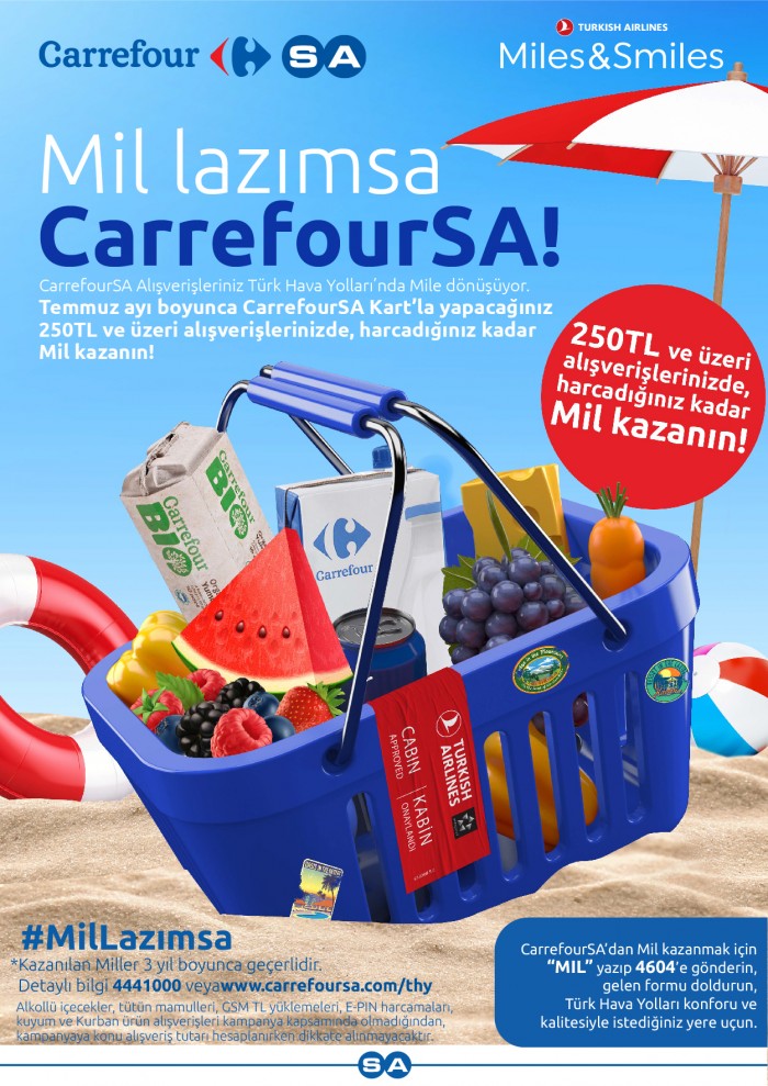 CarrefourSA Temmuz’da da Mil kazandırıyor