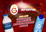 Galatasaray’ın resmi su sponsoru yeni sezonda da Aroma oldu