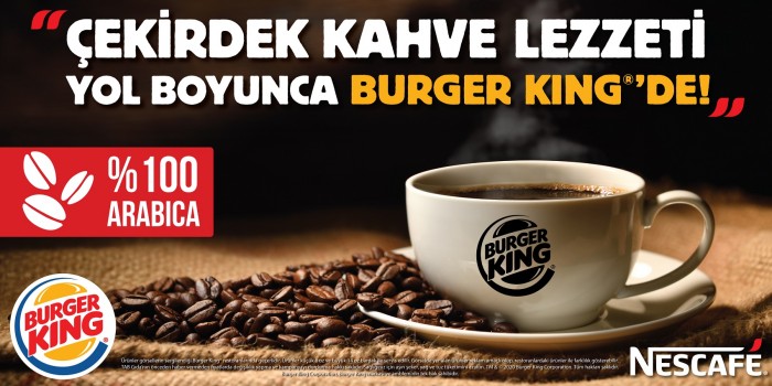 Nescafé çekirdek kahve lezzeti yol boyunca yenilikçi lezzetlerin adresi Burger King®’de