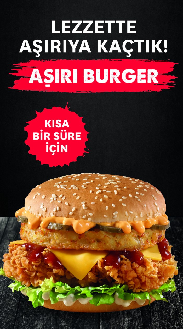 KFC’den “Aşırı Burger”