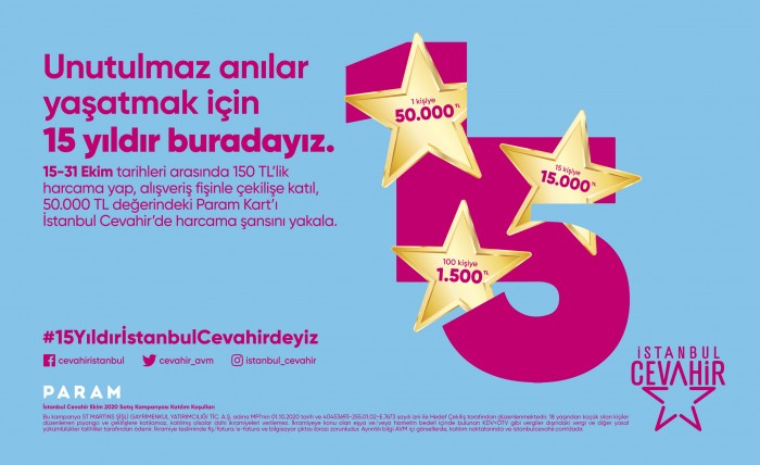 Kazançlı ve dolu dolu alışveriş için “15 yıldır Cevahir’deyiz”